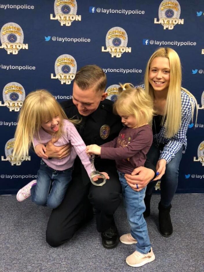 Layton police officer wins national award for saving woman from burning